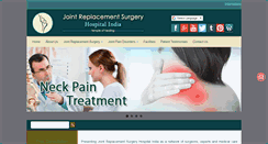 Desktop Screenshot of jointreplacementsurgeryhospitalindia.com